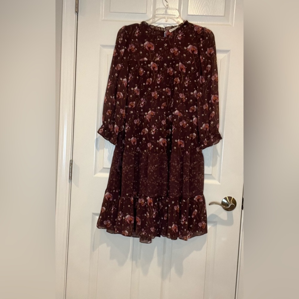 Ulla Johnson Tassel Tie Floral Print Dress